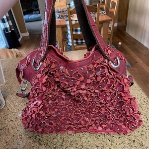 Leather hobo bag